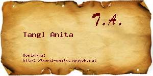 Tangl Anita névjegykártya